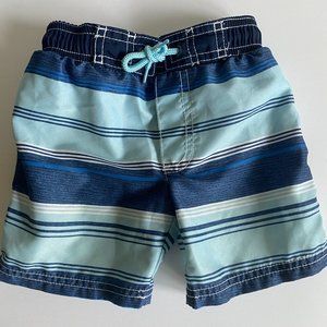 Carter's Boys Blue Stripe Swim Trunks Size 2T